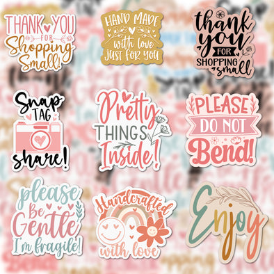 S2 Boho Thank You (20) Stickers