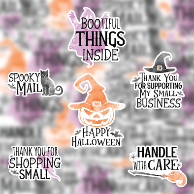 S6 Halloween Shop Small - Sheet of Packaging Stickers (24)