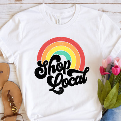 Shop Local Vintage Rainbow - Sublimation Transfer