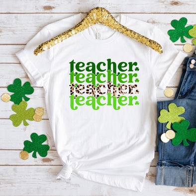 Teacher Stacked St. Patrick's Day - DTF