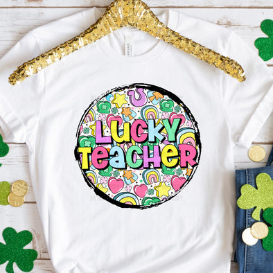 Lucky Teacher Charm - DTF