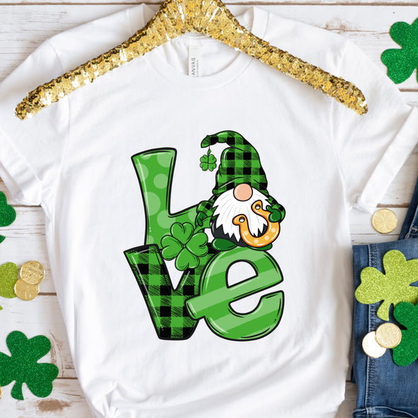 St. Patrick's Day Love Gnome -  DTF