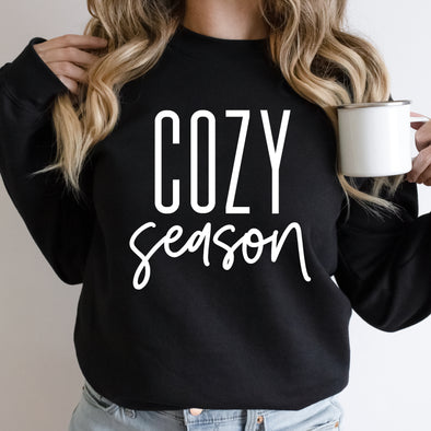 White Ink Cozy Season -  Screen Print Transfer
