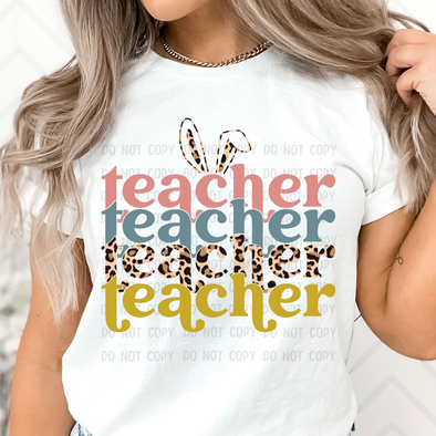 Teacher Bunny Ears -  DTF