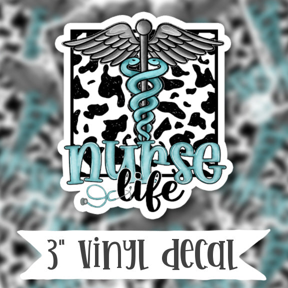 V109 Nurse Life - Vinyl Sticker Decal