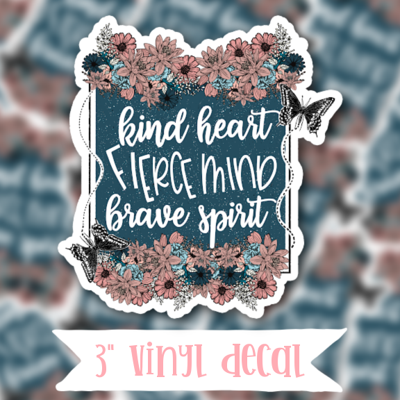 V113 Kind Heart -  Vinyl Sticker Decal