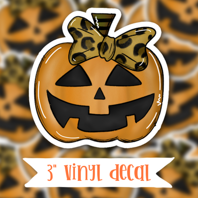 V116 Pumpkin Head -  Vinyl Sticker Decal