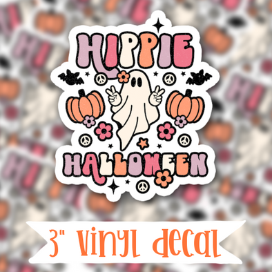 V129 Hippie Halloween - Vinyl Sticker Decal