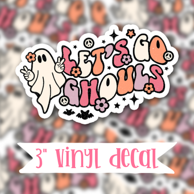 V130 Let's Go Ghouls - Vinyl Sticker Decal