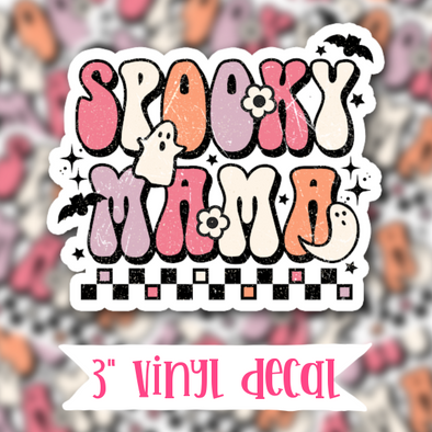 V133 Spooky Mama - Vinyl Sticker Decal