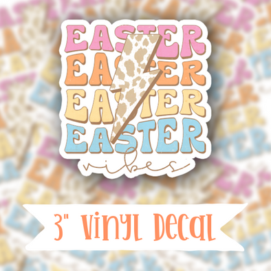 V136 Easter Vibes Pastel - Vinyl Sticker Decal