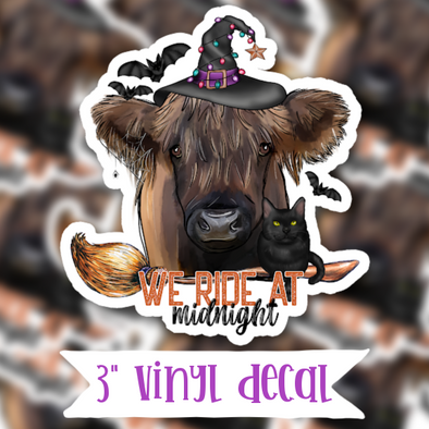 V144 We Ride at Midnight - Vinyl Sticker Decal