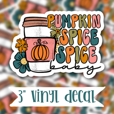 V146 Pumpkin Spice - Vinyl Sticker Decal
