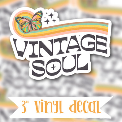 V147 Vintage Soul  - Vinyl Sticker Decal