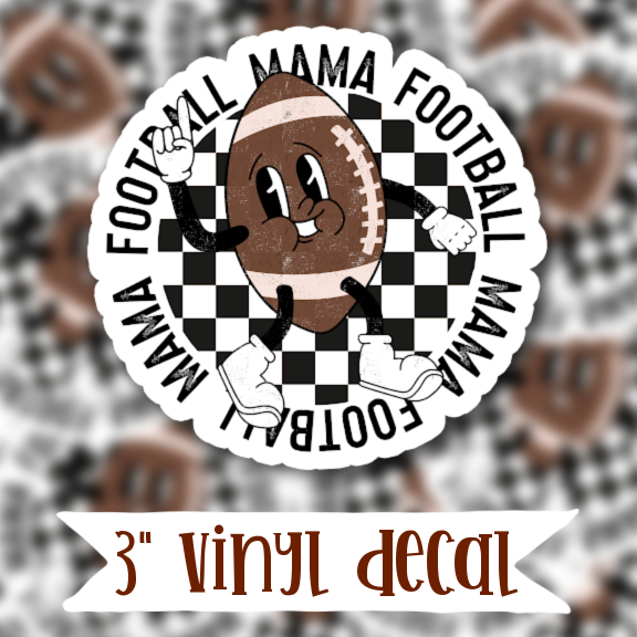 V150 Football Mama - Vinyl Sticker Decal