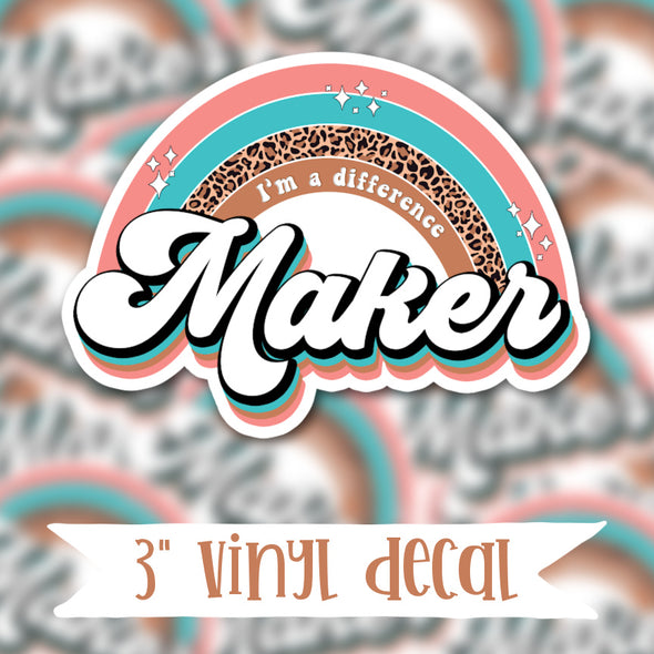 V171 Difference Maker - Vinyl Sticker Decal