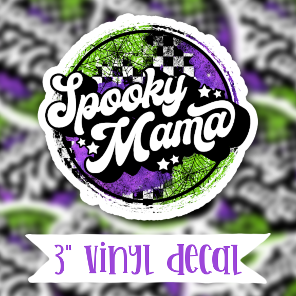 V174 Spooky Mama - Vinyl Sticker Decal