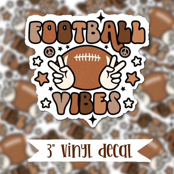 V17 Football Vibes - Vinyl Sticker Decal
