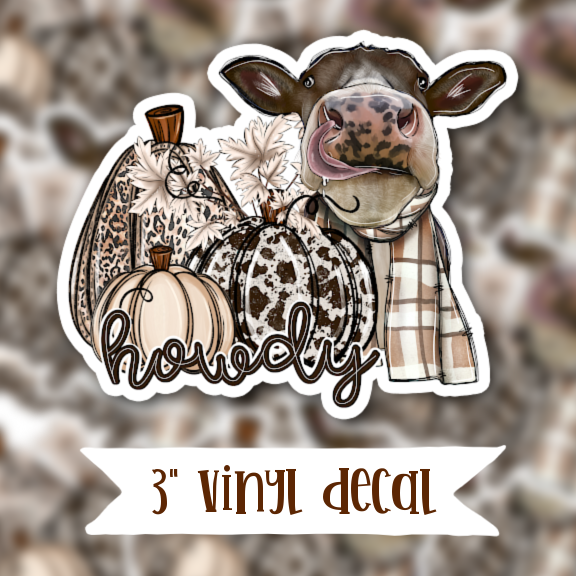 V181 Howdy - Vinyl Sticker Decal