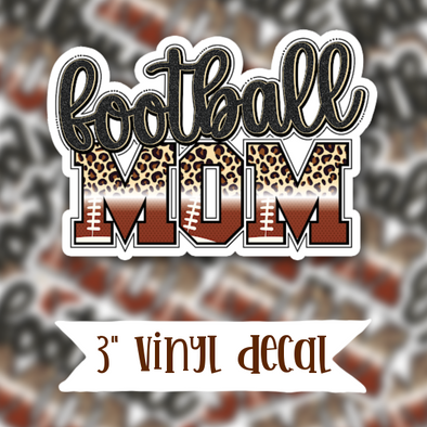 V195 Football Mama  - Vinyl Sticker Decal