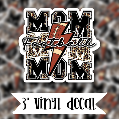 V24 Football Mom - Vinyl Sticker Decal