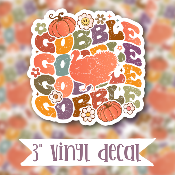 V26 Gobble - Vinyl Sticker Decal