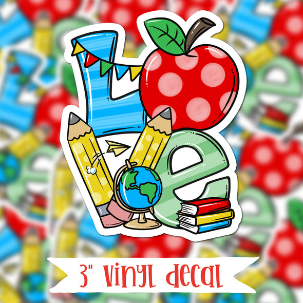 V30 Love School Theme - Vinyl Sticker Decal