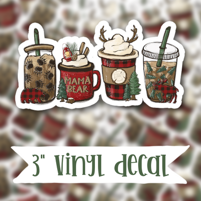 V31 Mama Bear Coffee - Vinyl Sticker Decal