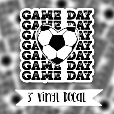 V43 Soccer Game Day - Vinyl Sticker Decal
