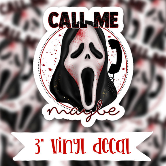 V49 Call Me - Vinyl Sticker Decal