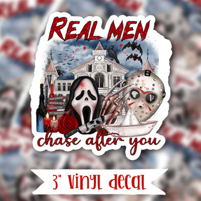 V50 Real Men - Vinyl Sticker Decal