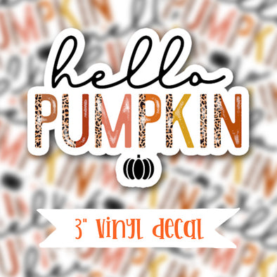 V53 Hello Pumpkin - Vinyl Sticker Decal