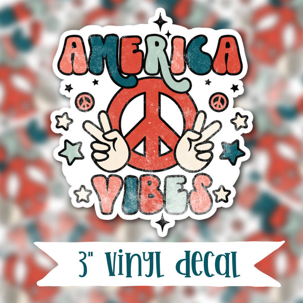 V57 America Vibes - Vinyl Sticker Decal
