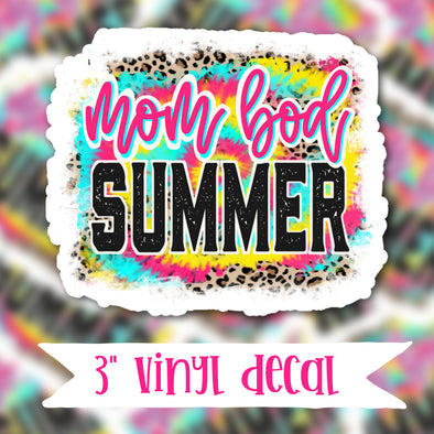 V60 Mom Bod Summer - Vinyl Sticker Decal