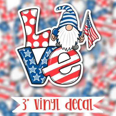 V70 Love Gnome - Vinyl Sticker Decal