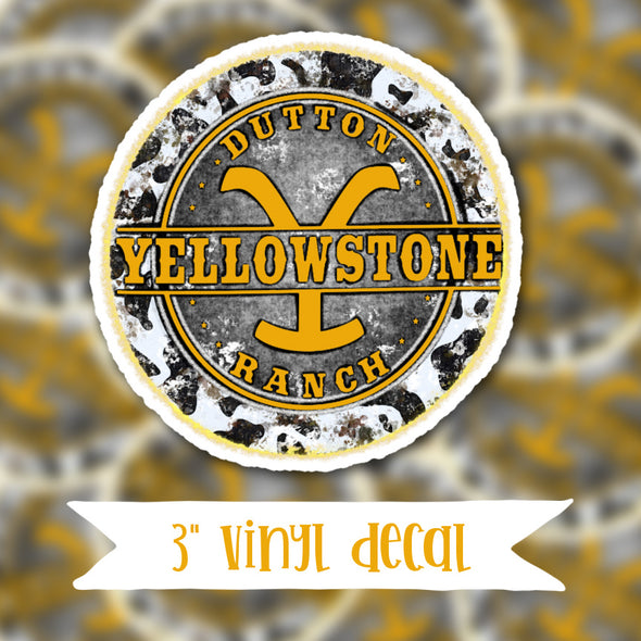 V71 Yellowstone - Vinyl Sticker Decal