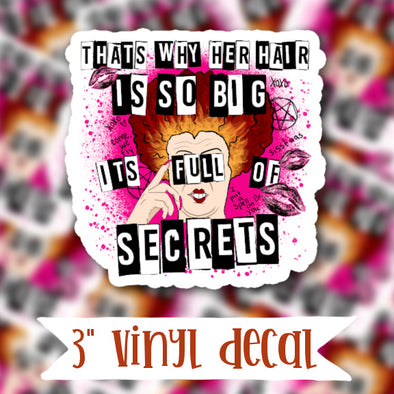 V77 Full of Secrets - Vinyl Sticker Decal