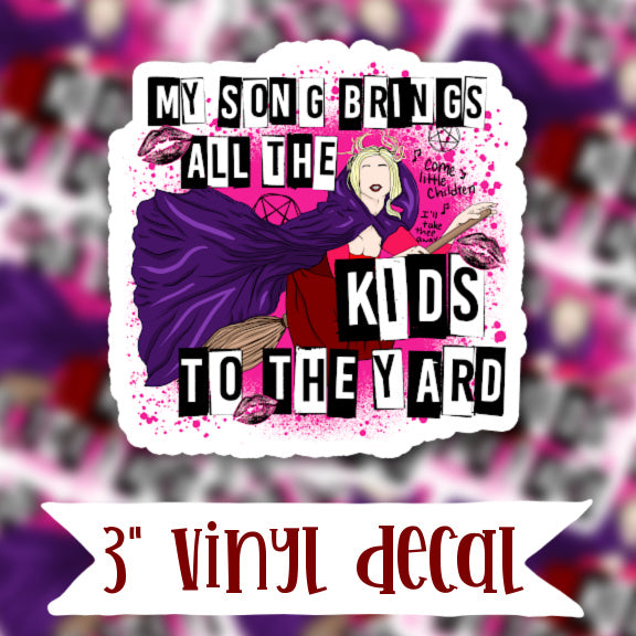 V80 Kids to the Yard - Vinyl Sticker Decal