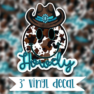 V81 Howdy - Vinyl Sticker Decal