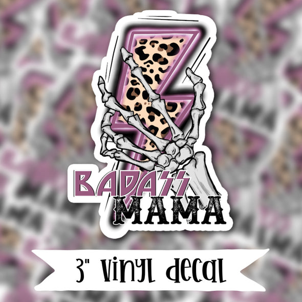 V84 Badass Mama - Vinyl Sticker Decal
