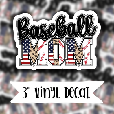 V87 Baseball Mom - Vinyl Sticker Decal