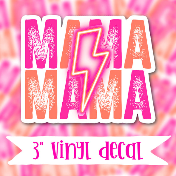 V91 Pink Mama Bolt - Vinyl Sticker Decal