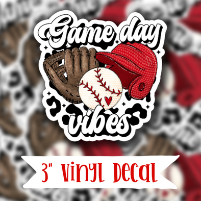 V96 Game Day Vibes - Vinyl Sticker Decal