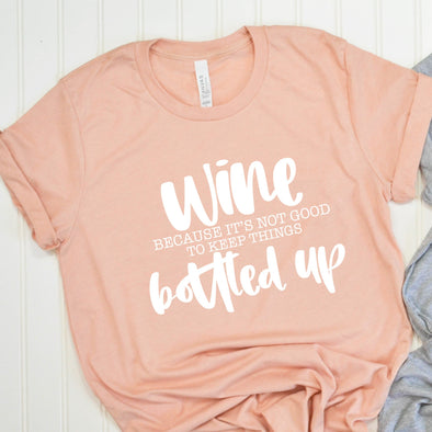 Wine WHITE INK - Screen Print Transfer