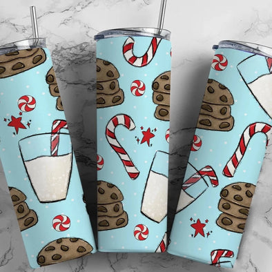 Christmas Cookies - 20 oz Skinny Tumbler Sublimation Transfers