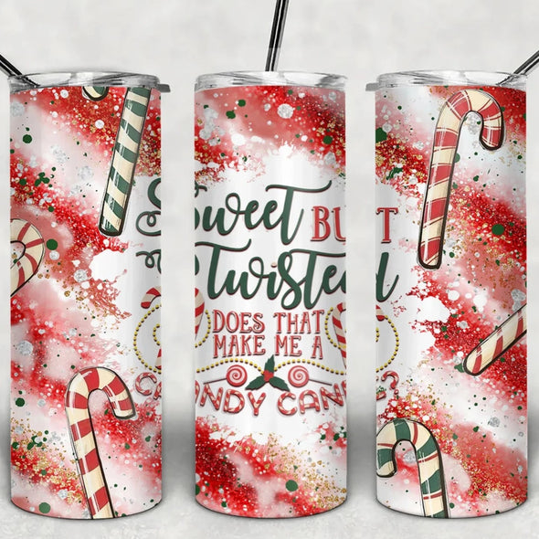 Sweet But Twisted - 20 oz Skinny Tumbler Sublimation Transfers