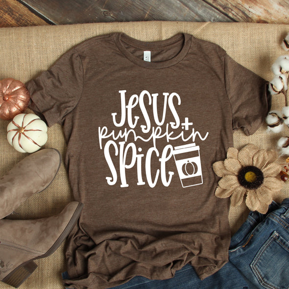 Jesus & Pumpkin Spice -  Screen Print Transfer