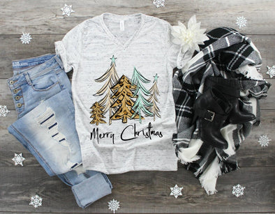 Merry Christmas 5 Trees - Sublimation Transfer