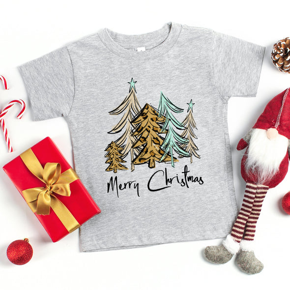 Merry Christmas Trees -  Screen Print Transfer DISCONTINUE