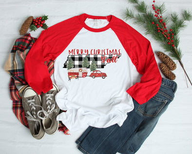 Merry Christmas Tennessee - Sublimation Transfer